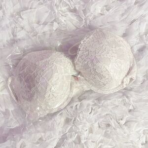 𝜗𝜚victoria's secret dream angels lace lightly lined full-coverage bra